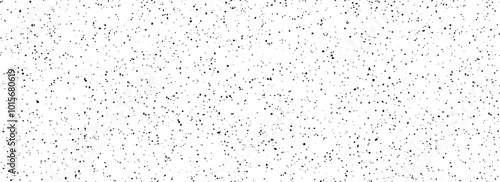 Seamless grain speckle texture. Distress grunge dot background. Black grungy splash repeating pattern. Splattered dirty grit overlay with drops, specks, flecks. Gravel noise for banner, poster. Vector