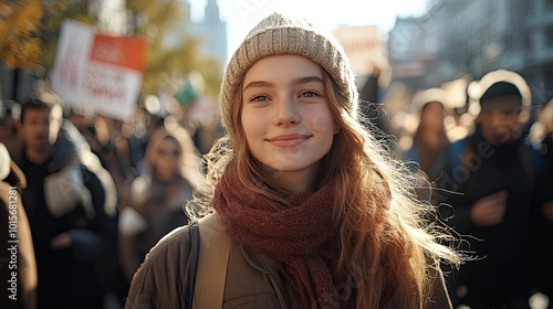 Activists demonstrate against global warming, their collective voices calling for immediate action to address the climate crisis.