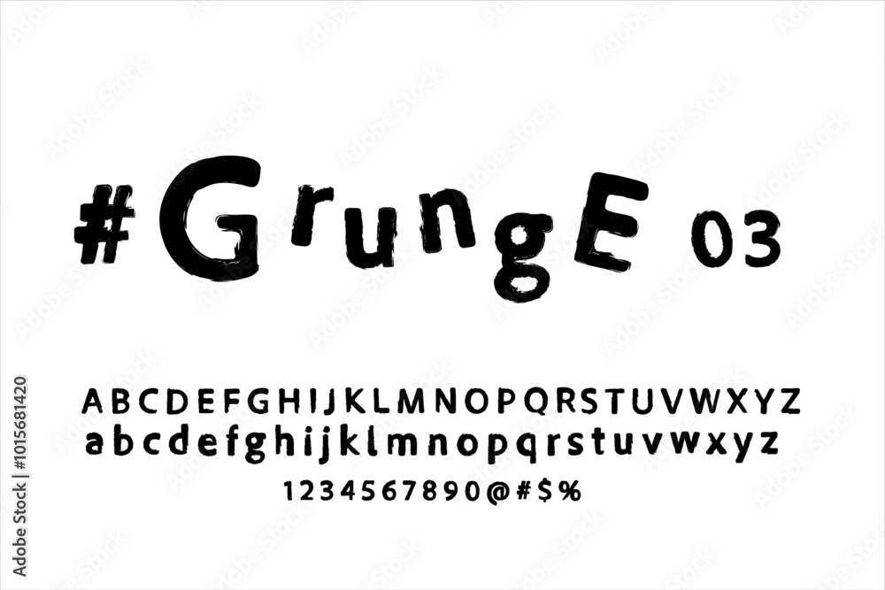 Grunge alphabet, dirty textured vector font Typography distress grunge brush paint Grunge alphabet, dirty textured vector font Typography distress grunge brush paint