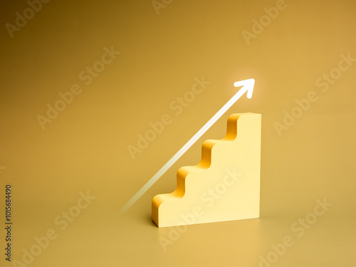 Obraz na plátně Business growth, goal and success concept