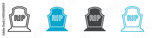 grave icon isolated on white background