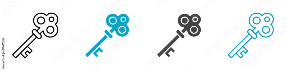 key icon isolated on white background key icon isolated on white background