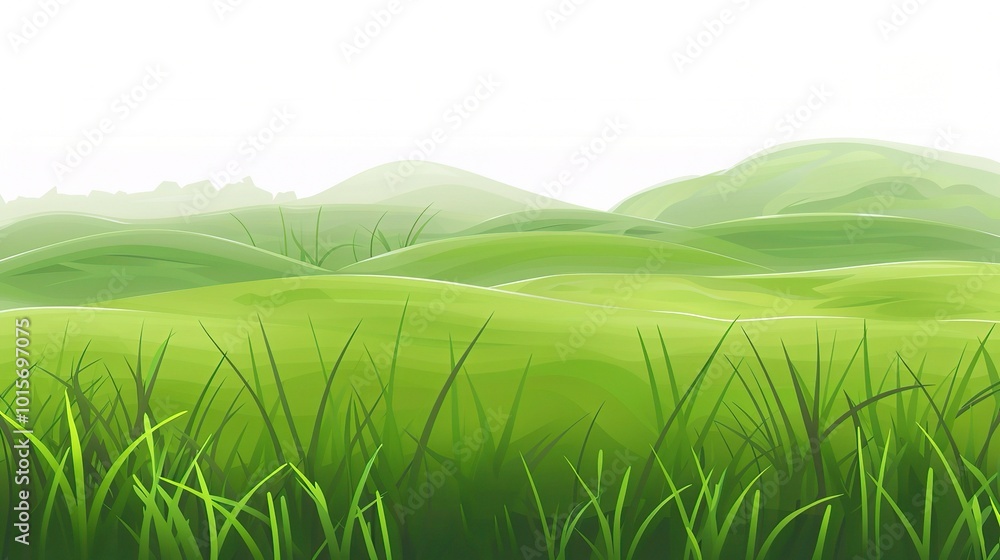 Grassland and Green Grass Background - a serene and natural visual. The grassland with lush green grass creates a peaceful and captivating scene Grassland and Green Grass Background - a serene and natural visual. The grassland with lush green grass creates a peaceful and captivating scene