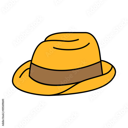 elegance hat line icon vector. elegance hat sign. isolated symbol illustration