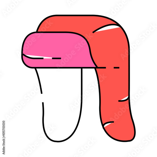 ushanka hat line icon vector. ushanka hat sign. isolated symbol illustration