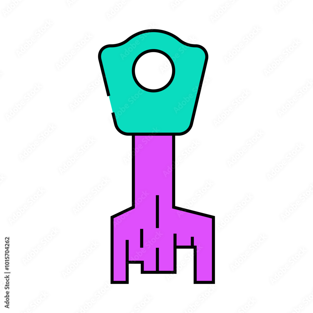 abstract key line icon vector. abstract key sign. isolated symbol illustration abstract key line icon vector. abstract key sign. isolated symbol illustration