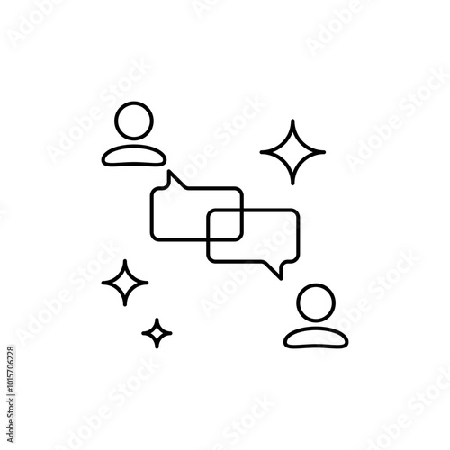 Negotiation icon, discussion icon, Consultation Icons