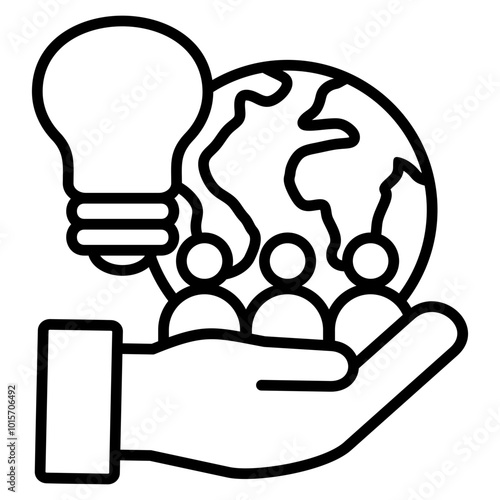 Csr Initiatives  Icon Element For Design