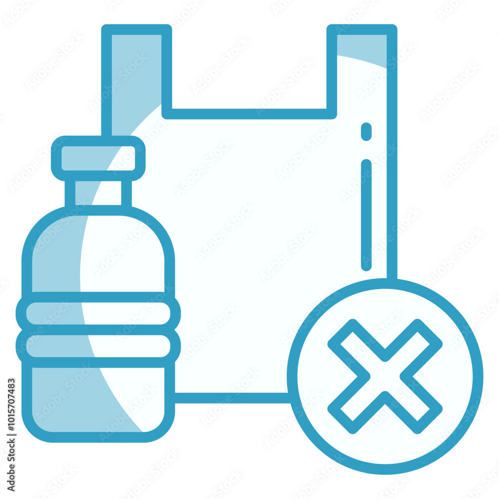 Plastic Free Icon Element For Design Plastic Free Icon Element For Design