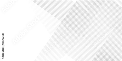 Vector white and gray overlap triangle geometric technology pattern. White and gray vector gradient abstract background with shapes elements.