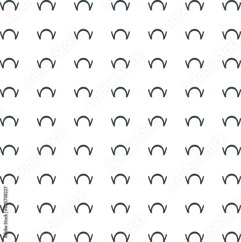 The eared, unfinished circles create texture.
