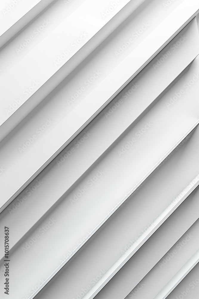 Obraz premium Abstract 3d white diagonal line with grey shadow in architectural context