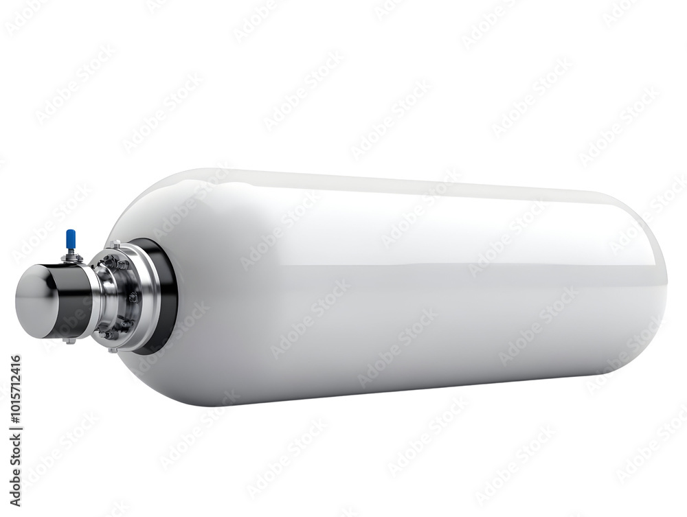 A sleek, modern white beverage bottle with a stainless steel cap, isolated on a white background. A sleek, modern white beverage bottle with a stainless steel cap, isolated on a white background.