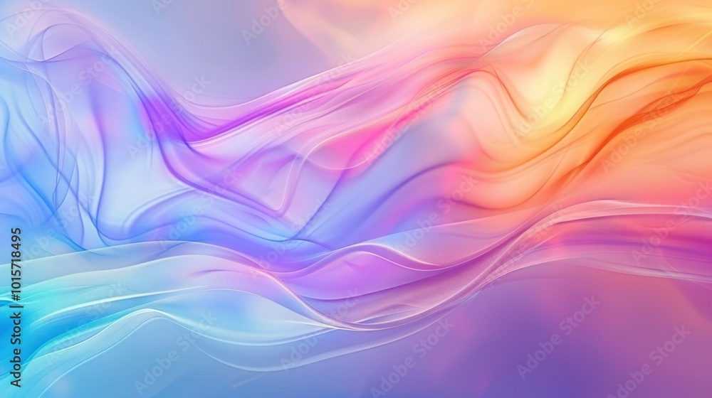 Abstract Colorful Swirling Waves Abstract Colorful Swirling Waves