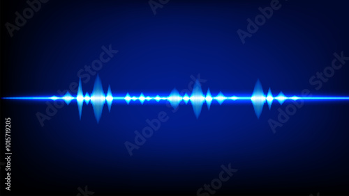 Abstract Sound Wave Blue Digital Frequency wavelength graphic design Vector Illustration