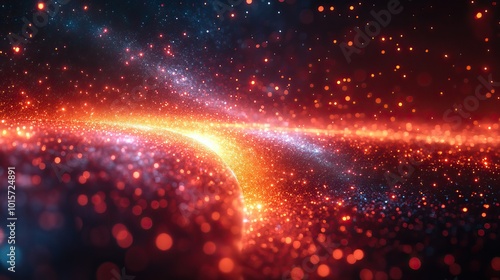 A panoramic abstract background showcasing high-speed light technology and futuristic elements.