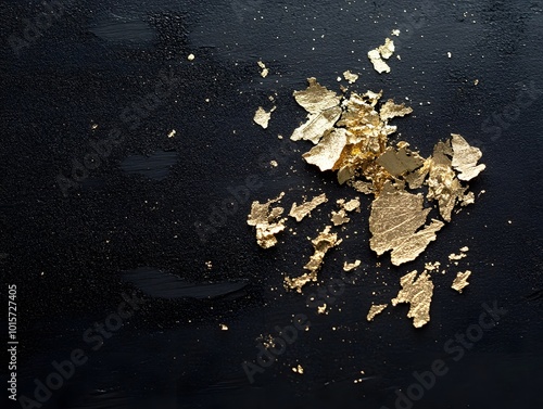 Black Background with Gold Flake Perfect for Minimalist Designs