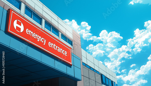 Emergency Entry/Exit Door at Alberta Children's Hospital