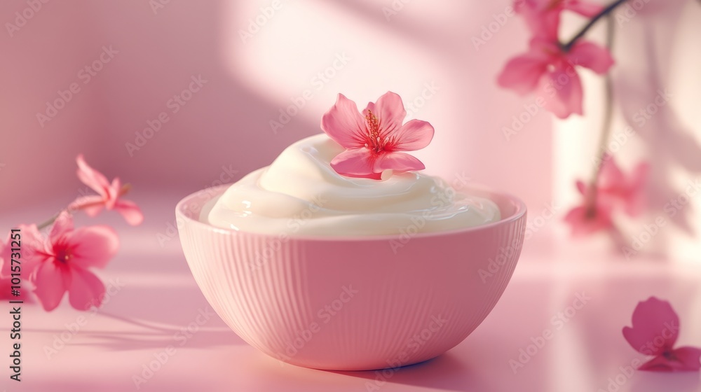 Bowl of yogurt. Food background Bowl of yogurt. Food background