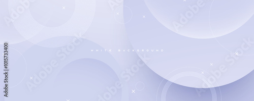 Modern abstract light silver background elegant circle shape design