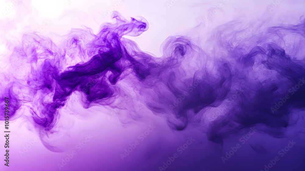 Purple smoke like clouds background
