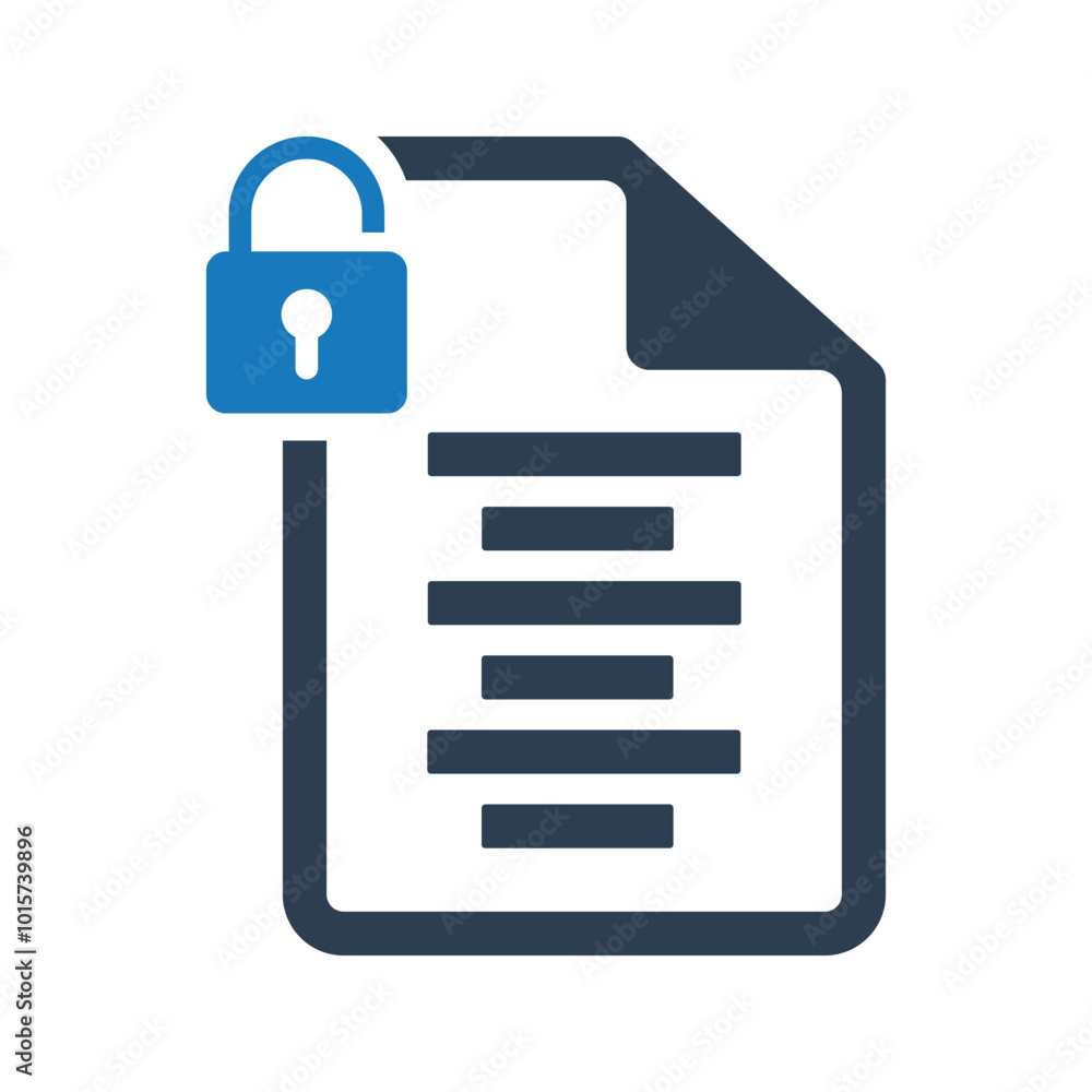 Document lock icon Document lock icon