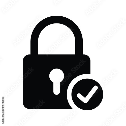 Lock check icon