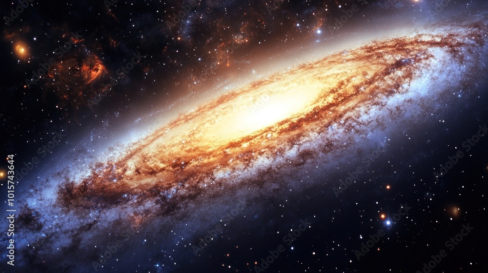 Obraz premium Spiral Galaxy in Deep Space