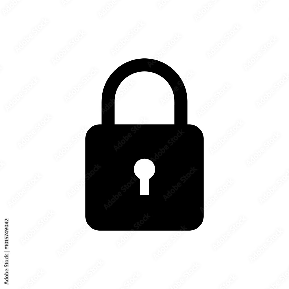 loked icon, vector flat black lock simple illustration for web and app..eps loked icon, vector flat black lock simple illustration for web and app..eps
