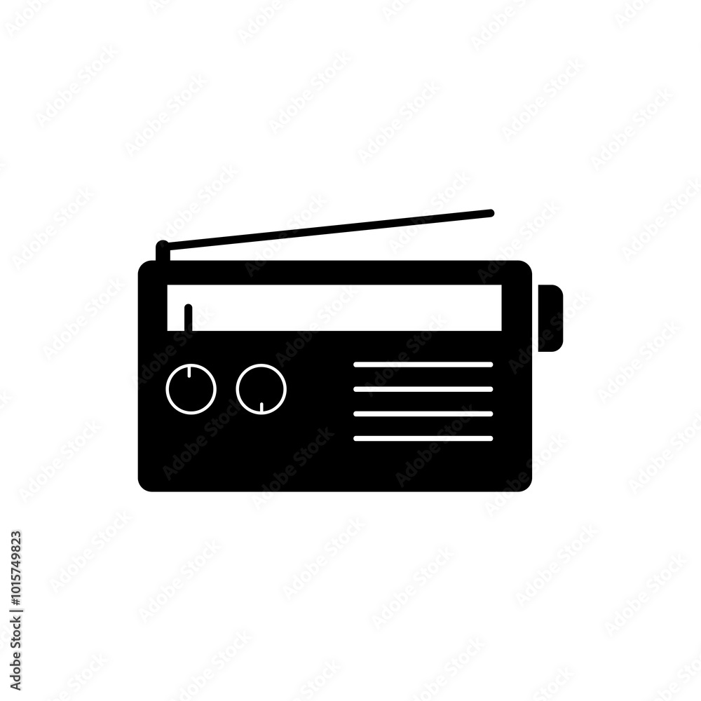 Radio tuner icon, vector flat Radio broadcast trendy style illustration for web and app..eps Radio tuner icon, vector flat Radio broadcast trendy style illustration for web and app..eps