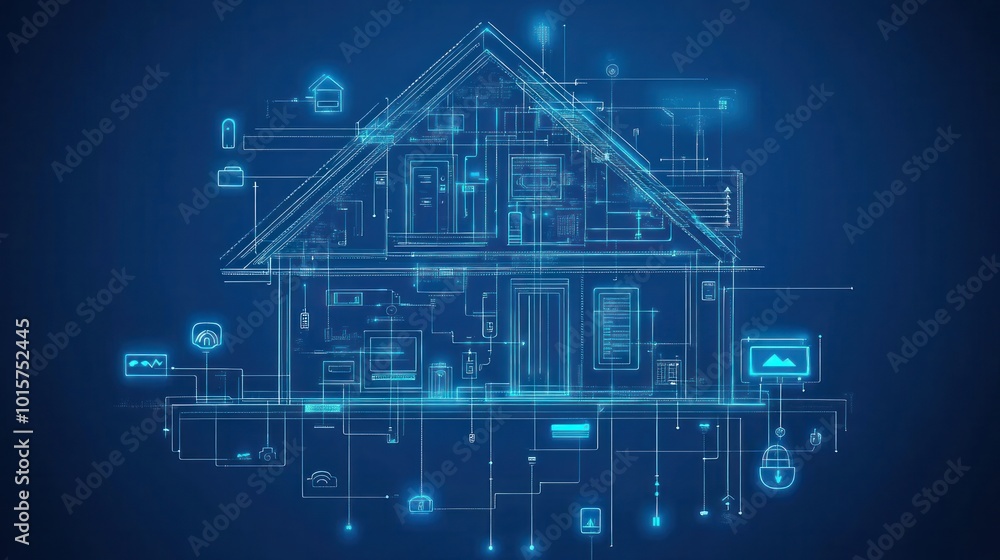 Smart home automation control panel: A centralized hub for managing all connected devices, security, and energy systems Smart home automation control panel: A centralized hub for managing all connected devices, security, and energy systems
