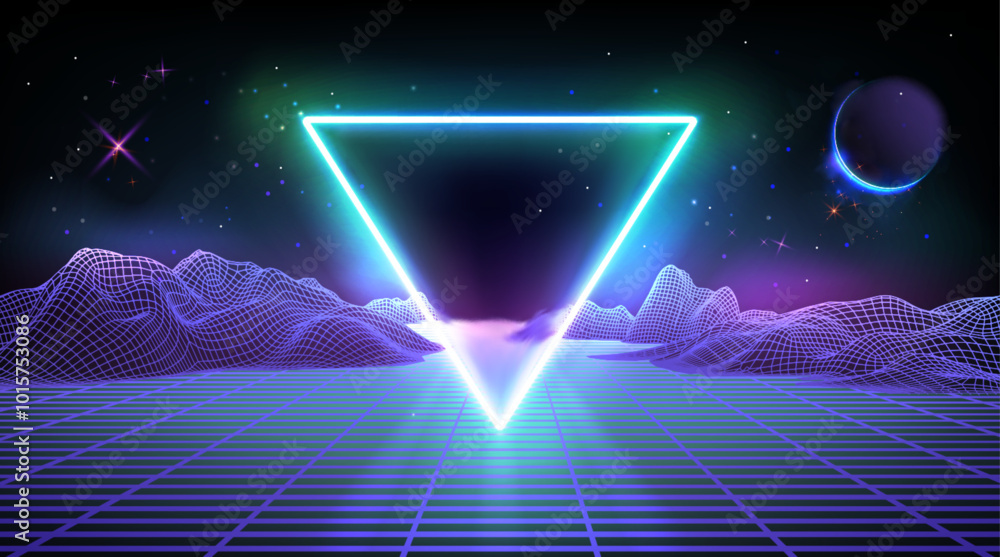 Futuristic cyber background with abstract neon glow blue and purple 3d ...