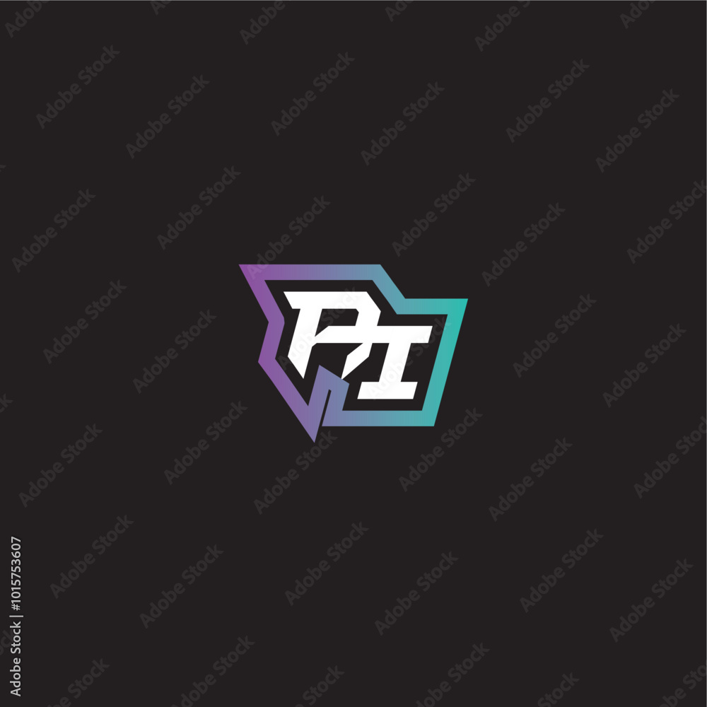 gaming monogram logo dynamic and bold concept AI modern esport letter gaming monogram logo dynamic and bold concept AI modern esport letter