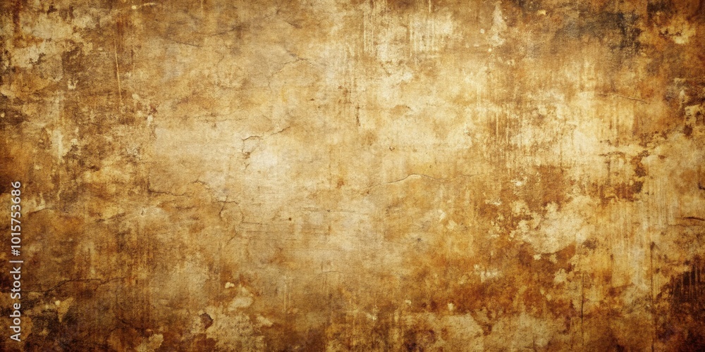 Obraz premium A Weathered, Textured Background with Shades of Brown and Yellow, Ideal for Vintage and Rustic Design Projects