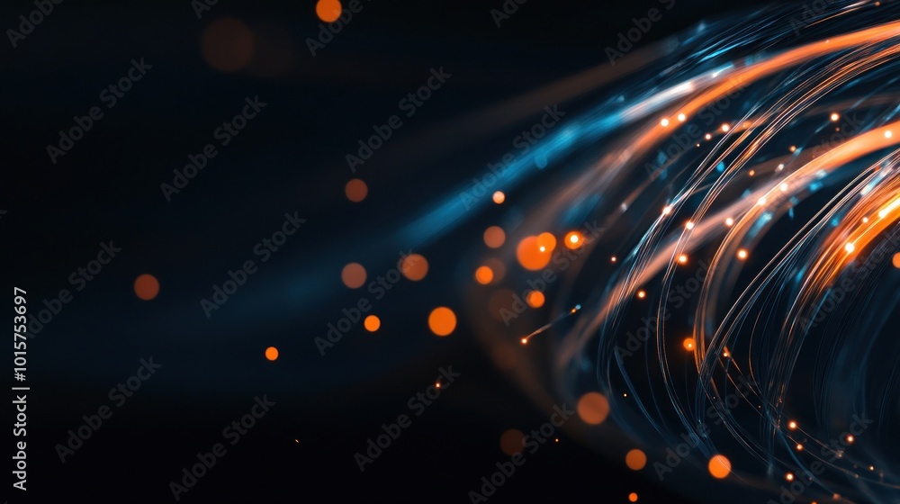 Obraz premium Abstract Swirling Lights