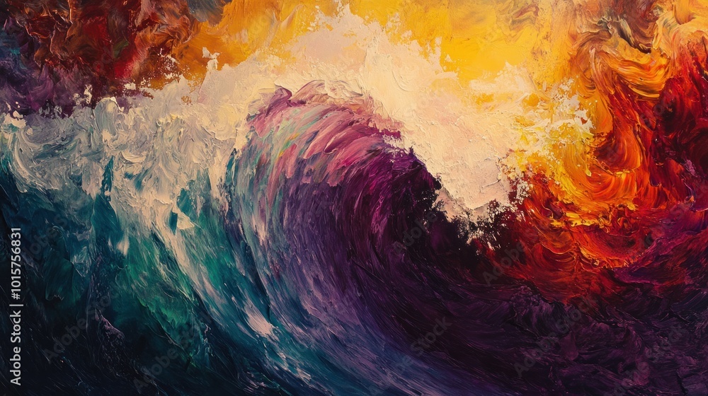 Abstract Wave Painting Abstract Wave Painting