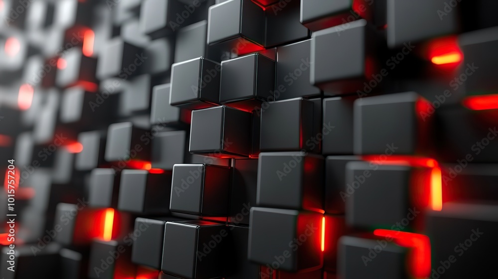 A 3D rendered contemporary tech wallpaper with neatly arranged glossy grey cubes, creating a sleek and modern look. A 3D rendered contemporary tech wallpaper with neatly arranged glossy grey cubes, creating a sleek and modern look.