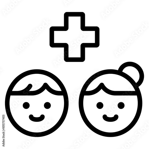 children hospital care icon
