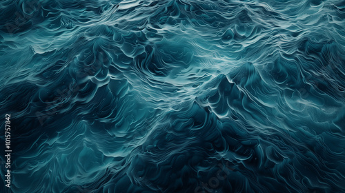 Close-up of deep blue sea texture, showcasing the rich hues and patterns of ocean water.