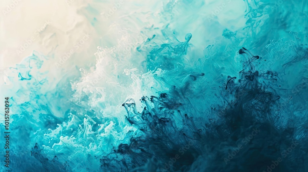 an abstract painting of blue and white colors an abstract painting of blue and white colors