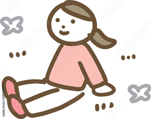 のんびり過ごしている女性