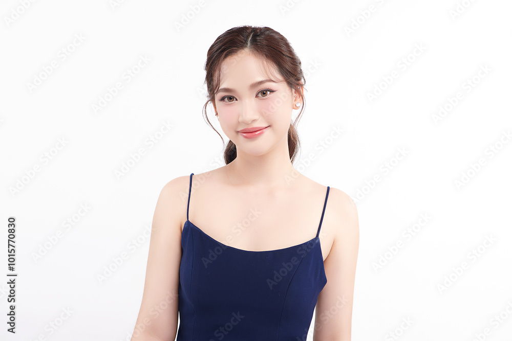 Beautiful young asian woman with clean fresh skin on white background, Face care, Facial treatment, Cosmetology, beauty and spa, Asian women portrait. Beautiful young asian woman with clean fresh skin on white background, Face care, Facial treatment, Cosmetology, beauty and spa, Asian women portrait.