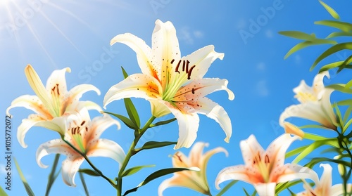 Mountain Laure  flower  flowers blooming in spring, easter time against a natural sunny blurred garden banner background of blue and white