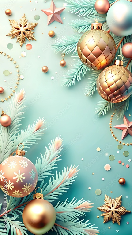 christmas background with christmas tree and balls christmas background with christmas tree and balls