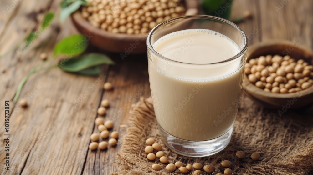 Soy milk. Premium drink background Soy milk. Premium drink background