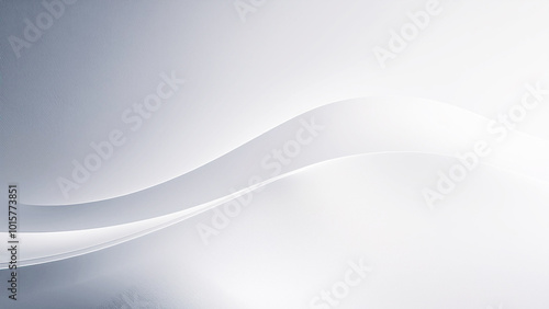 Wallpaper Mural 滑らかで光沢のあるシルバーのウェーブ背景素材 Torontodigital.ca