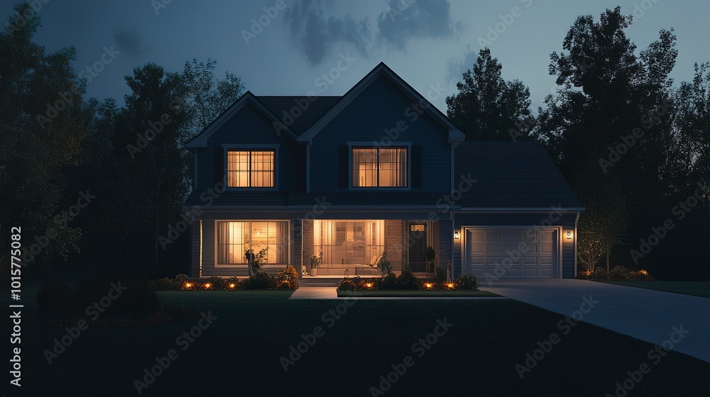a hero photo image for a landing page for a real estate company dealing with fix and flip of small single family homes in Indianapolis, dark theme 