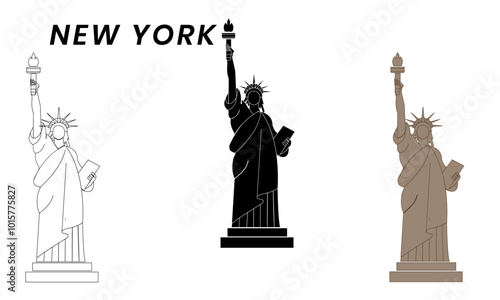 statue of liberty graphic design
