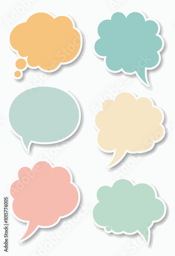 Fun and Colorful Speech Bubble Vectors: Ideal for Creative Communication and Graphic Design 