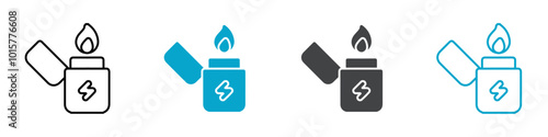lighter icon isolated vector illustration
